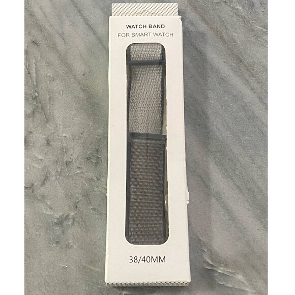 NIMITEC Woven Nylon Sport Loop Apple Watch Strap 38mm - Picture 1 of 3